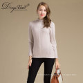 Inner Mongolian Handmade Knit Cashmere Women High Neck Knit Wool Sweater Custom Patterns Design